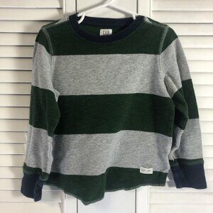 Gap Size 4/5 Striped Waffle Thermal Top